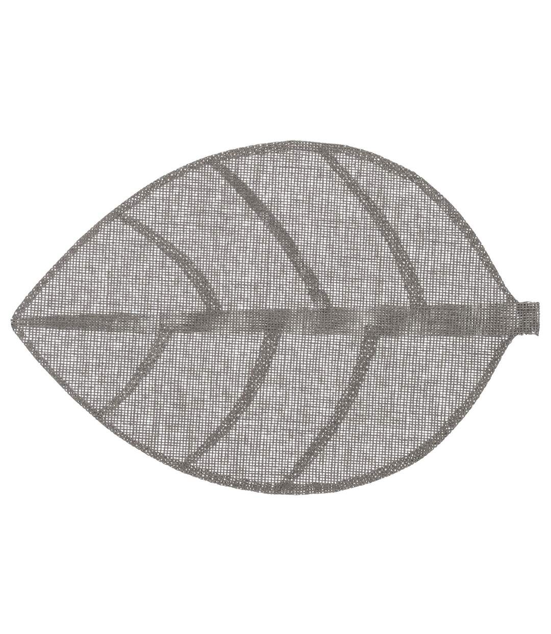 Set de table Feuille - 50 x 33 cm - Gris