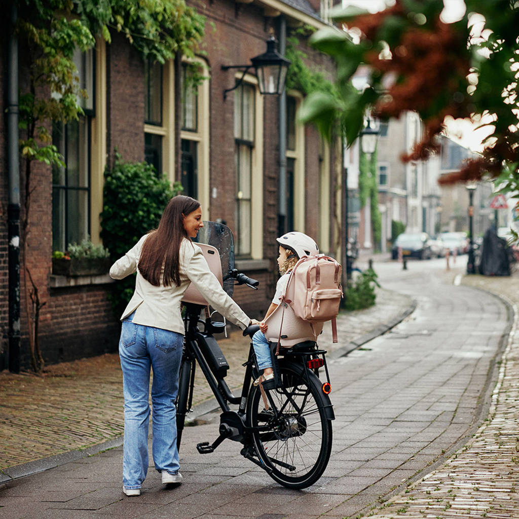 Ta—ke fietsstoeltje voor - Sakura Pink/Kurumi Brown