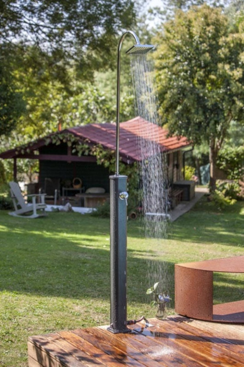 Douche solaire aluminium 18l