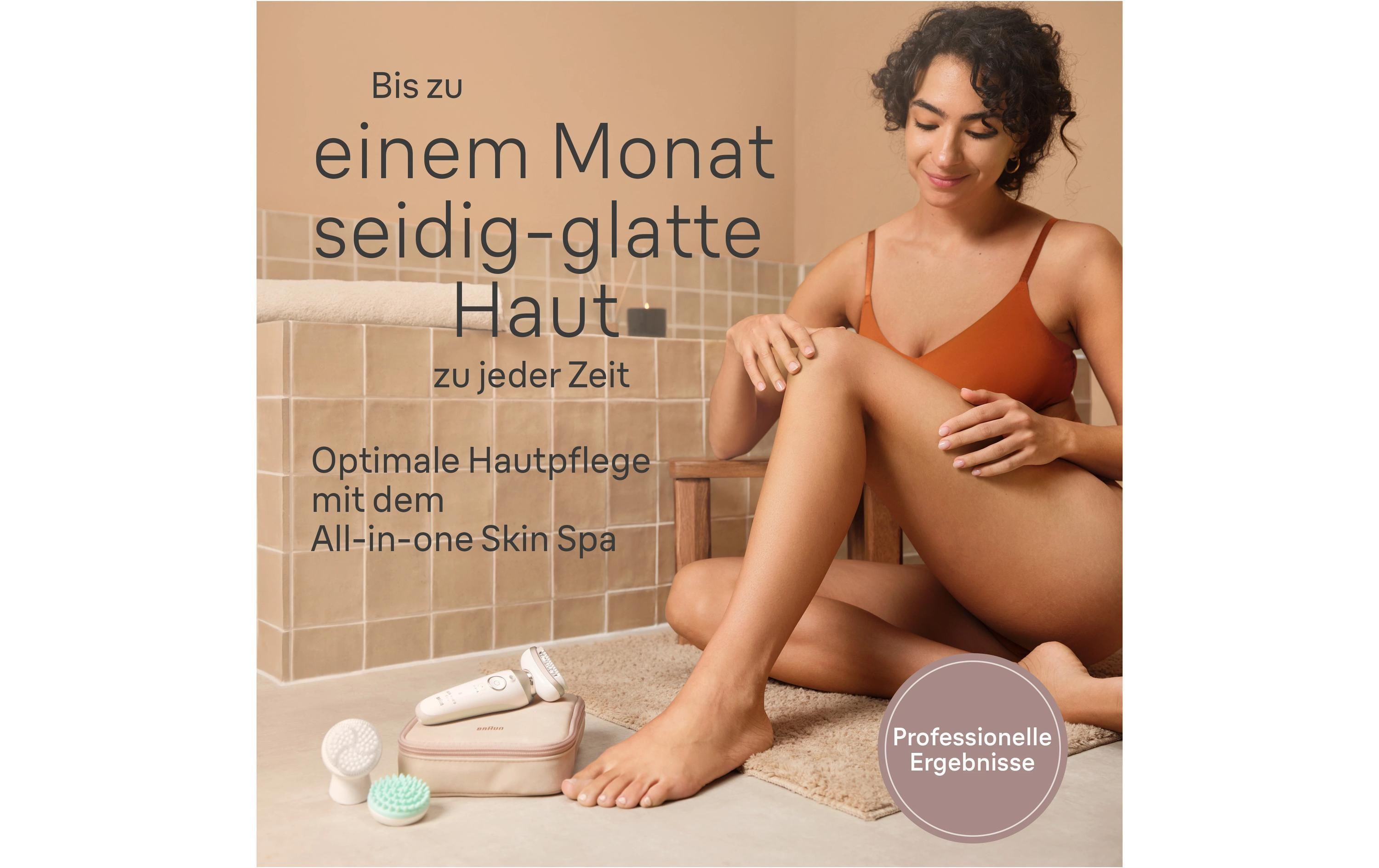 Epilierer Silk·épil 9 SkinSpa Flex 9-481 3D<br>Kabelloses Nass- und Trocken-Epiliergerät