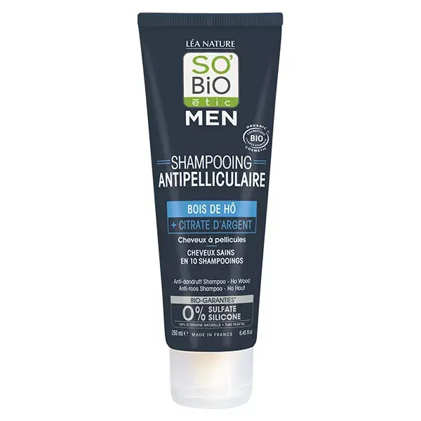 Shampoo Anticaspa So'Bio Étic Men com Ho Wood Orgânico 250ml