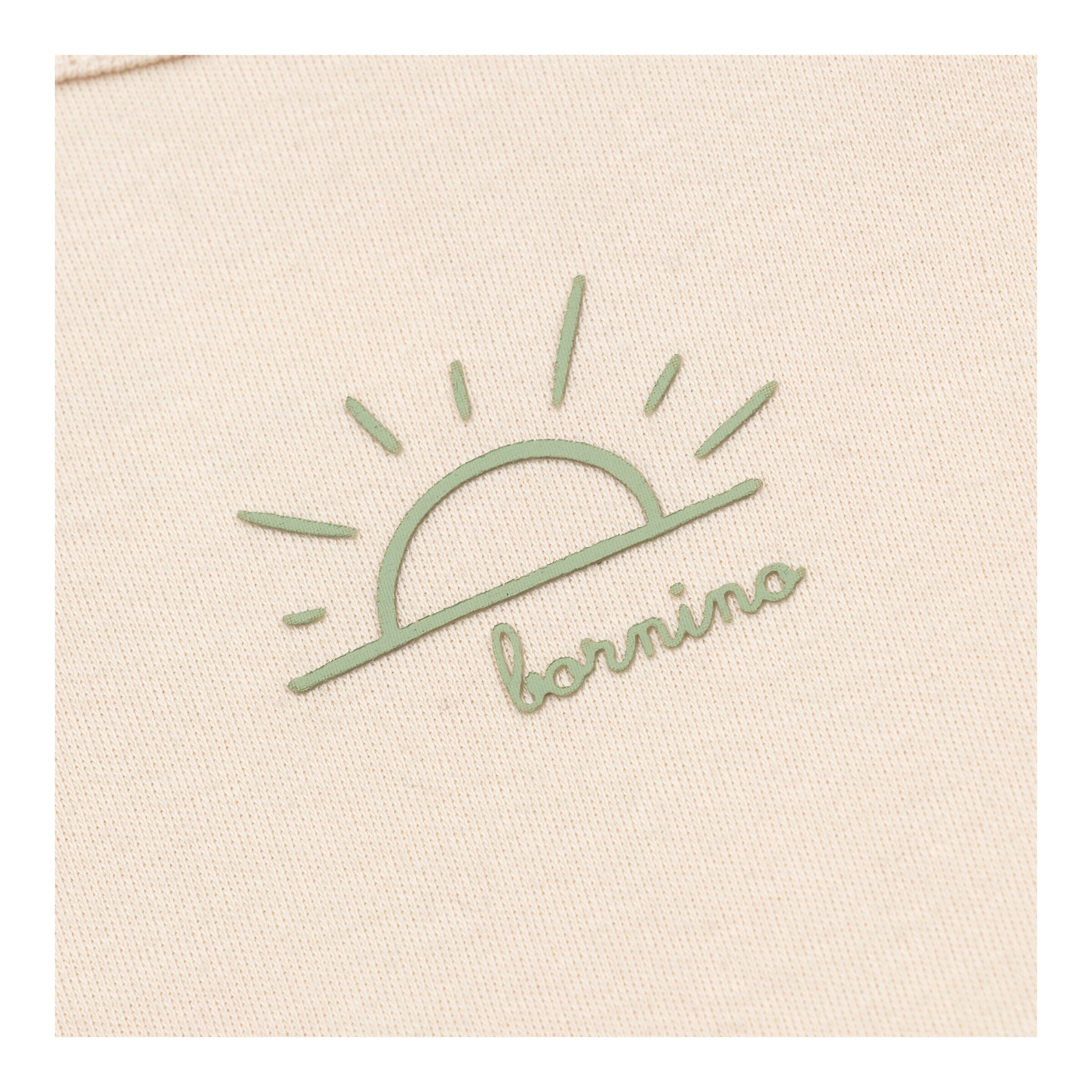 Bornino - Be Happy T-Shirt Rubber Print Sonne natur