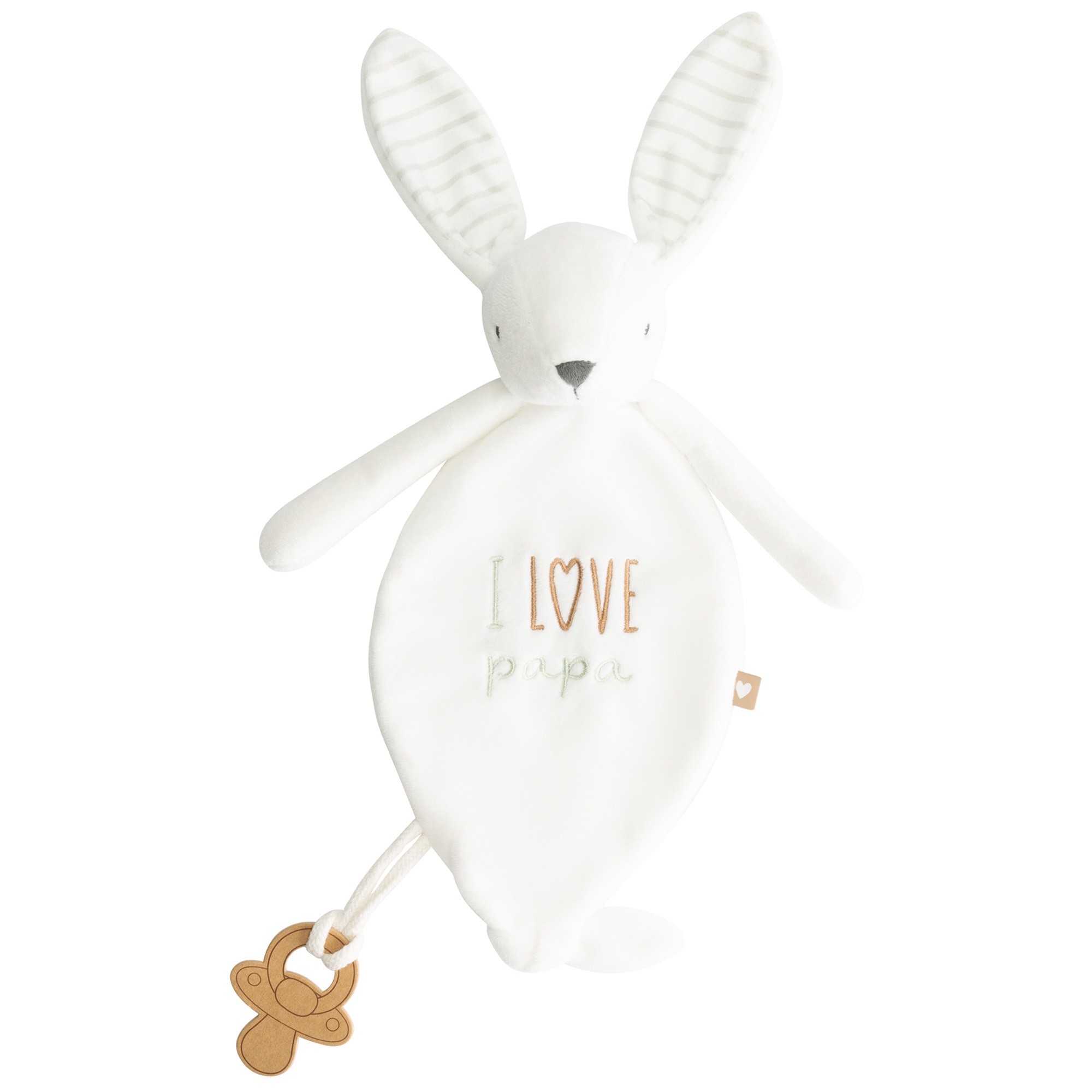 Prénatal Knuffeldoekje I Love Papa wit - Prénatal