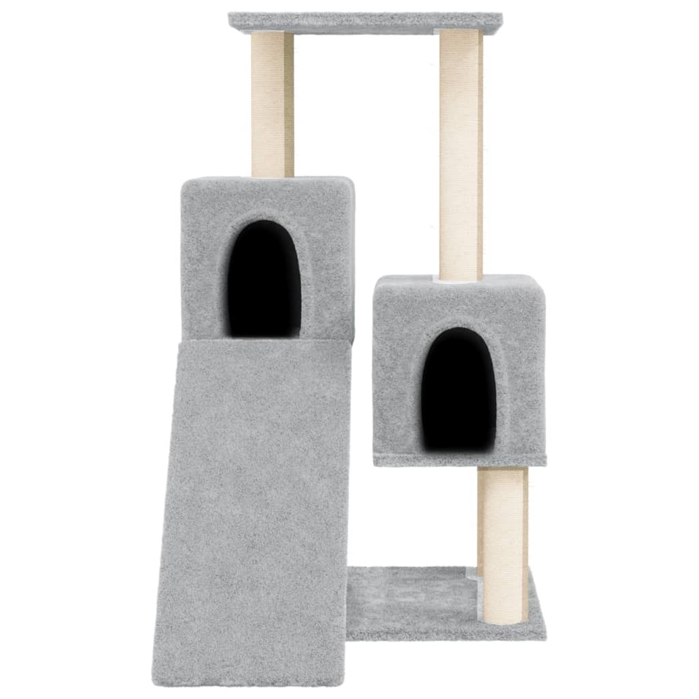 Arbre à chat avec griffoirs en sisal gris clair 82 cm