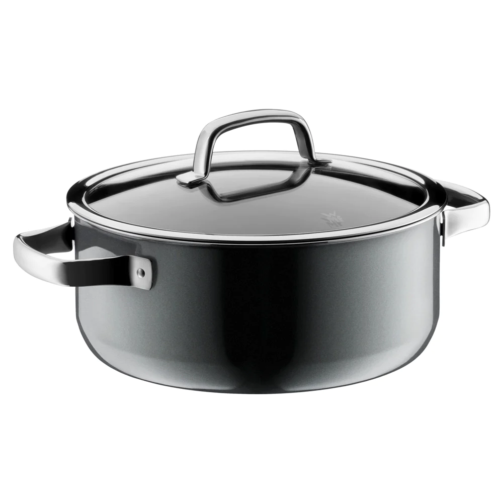 Faitout Fusiontec Mineral bas 24 cm Platinium WMF