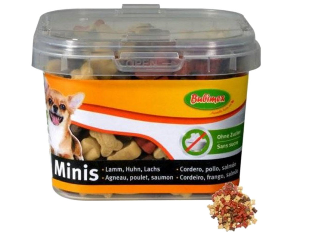 SNACK PARA CÃO MINI BUBIMEX BORREGO / FRANGO / SALMÃO 140G