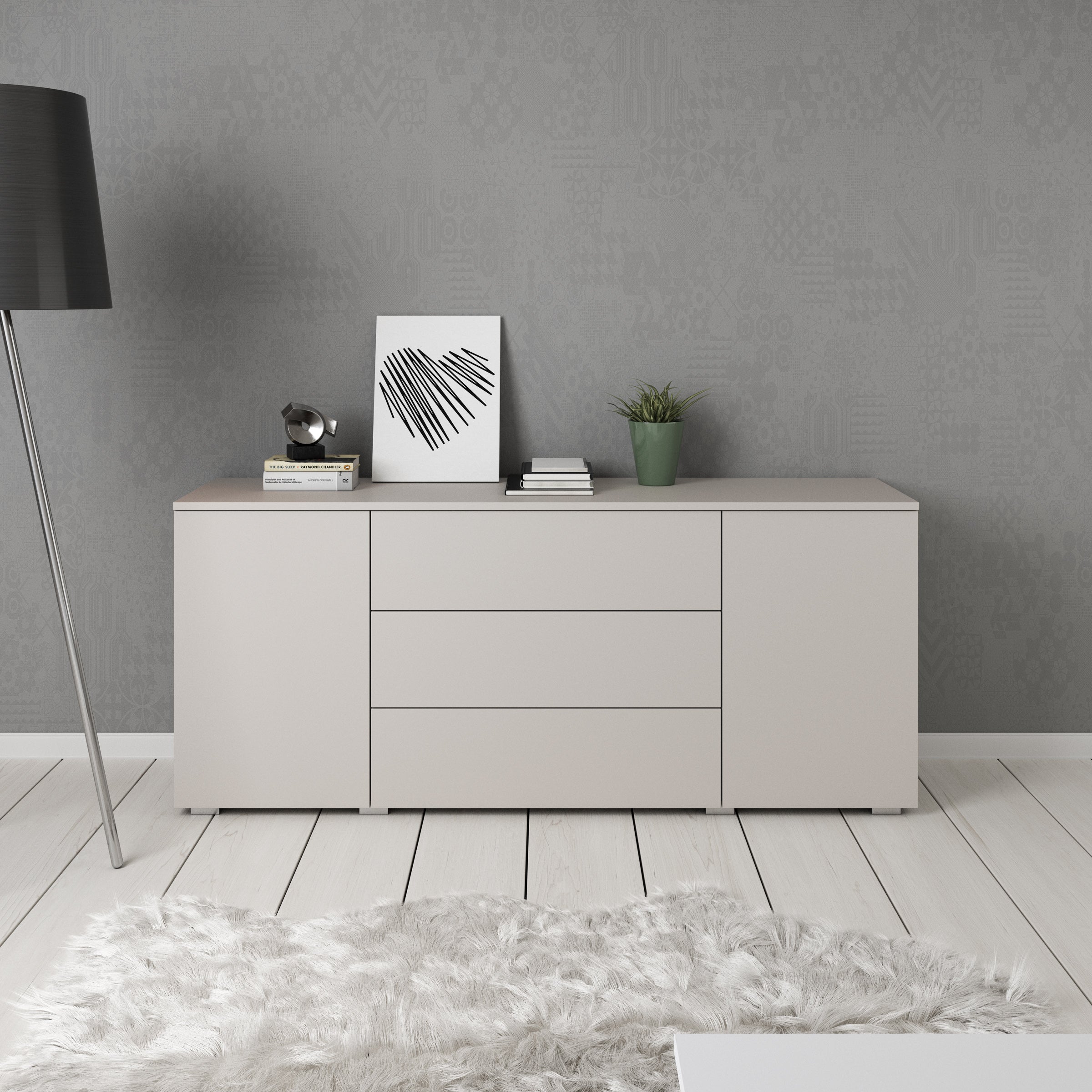 Pure - Dressoir - Beige - 150x39x68 cm