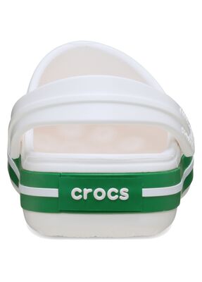 Crocs Crocband Kids Sandaler, White/Green Ivy