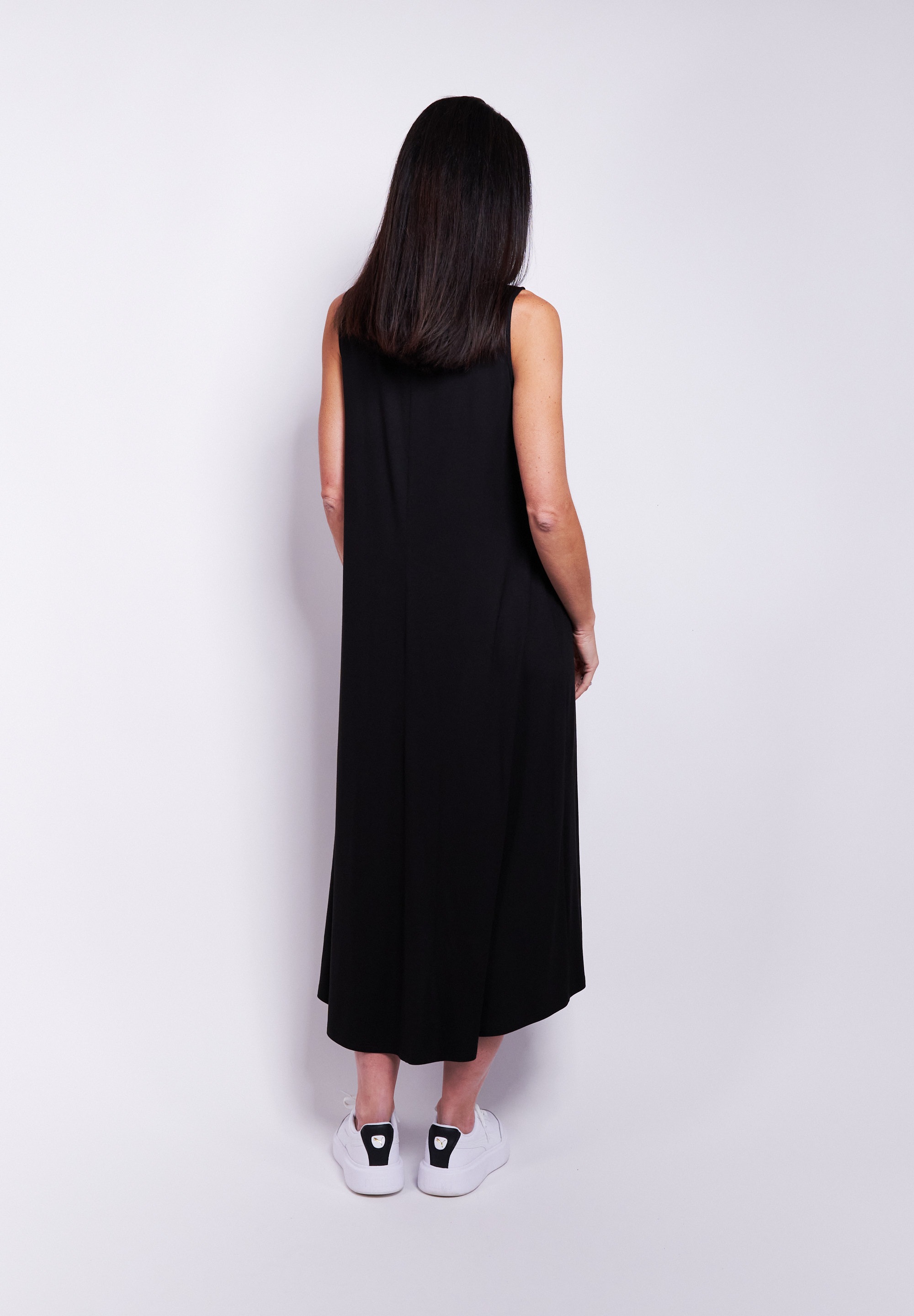 Seidel Moden Midikleid Ohne Taschen ärmellos, aus Viskose - MADE IN GERMANY