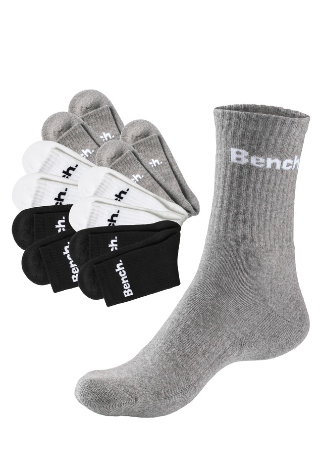 Bench. Tennissocken Packung, 12 Stk. tlg. mit Fuss Polsterung