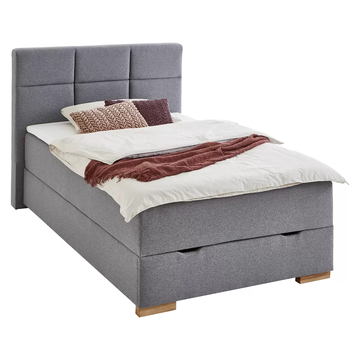 Boxspringbett Lago 120x200 Grau