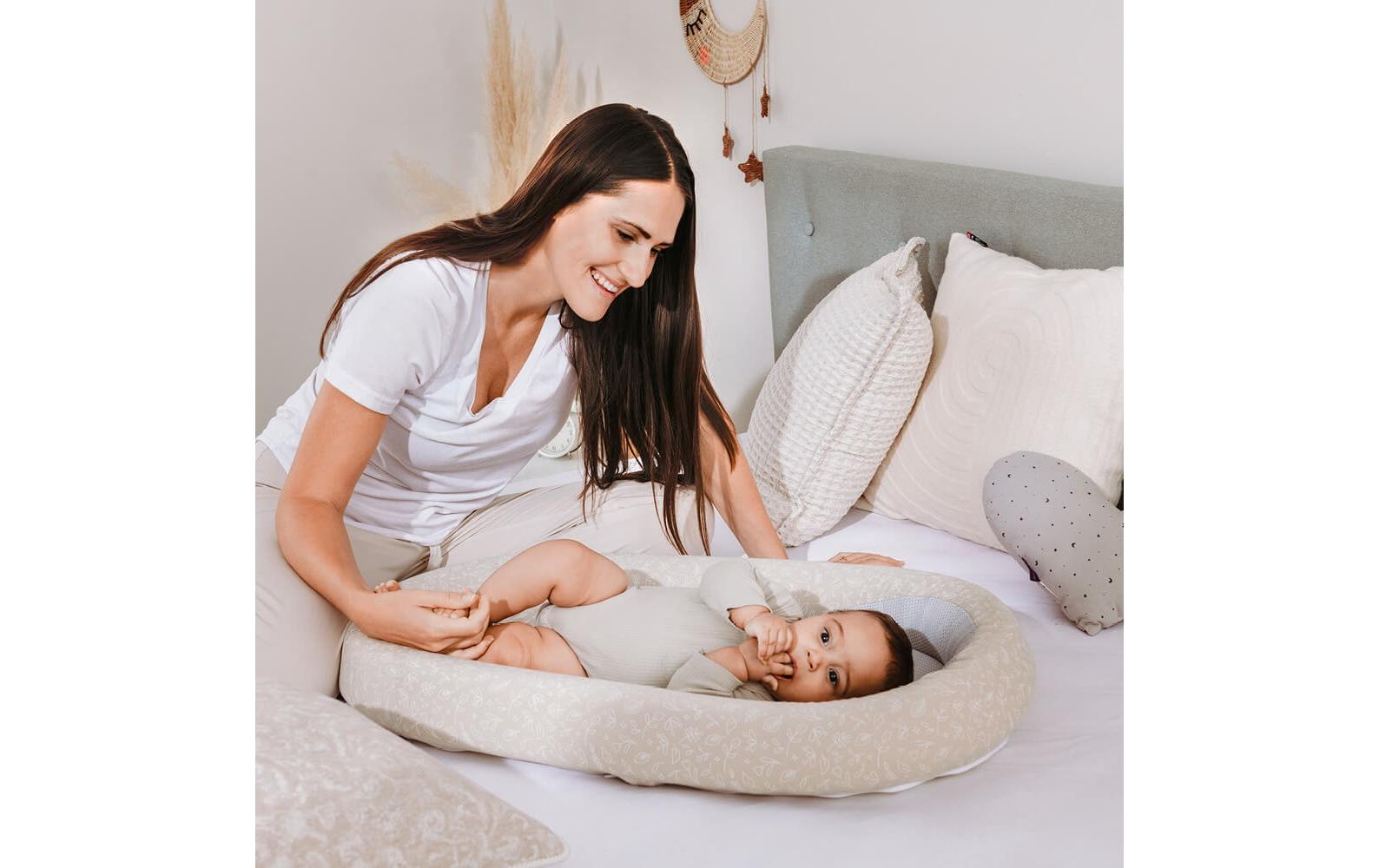 Babynest Home Air 65 cm BeigeLiegehilfe für Babys