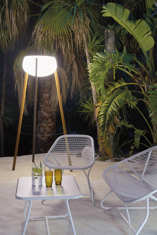Fermob Yunos Solar vloerlamp H180 Rosemary