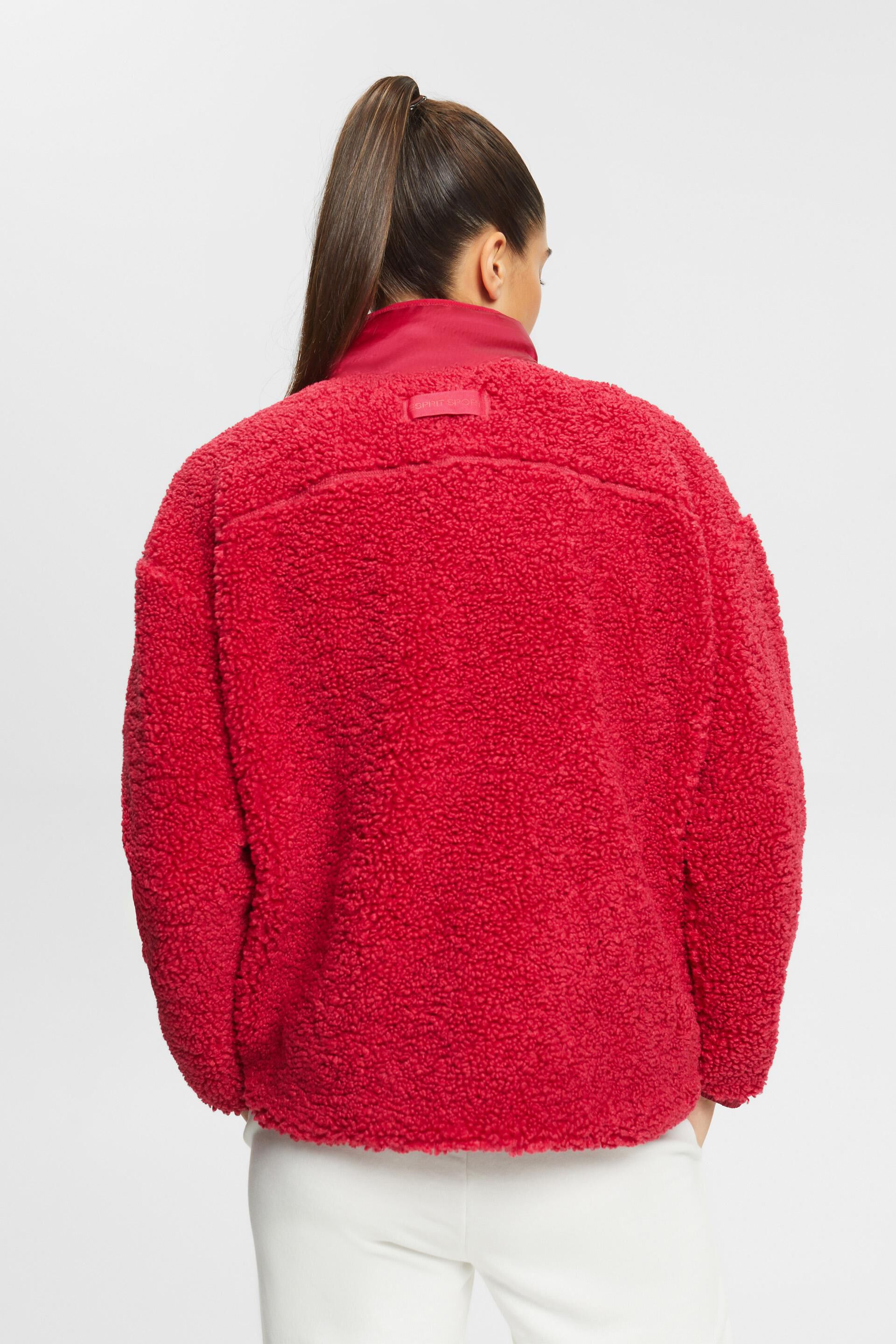 Sweat-shirt à demi-zip en polaire peluche