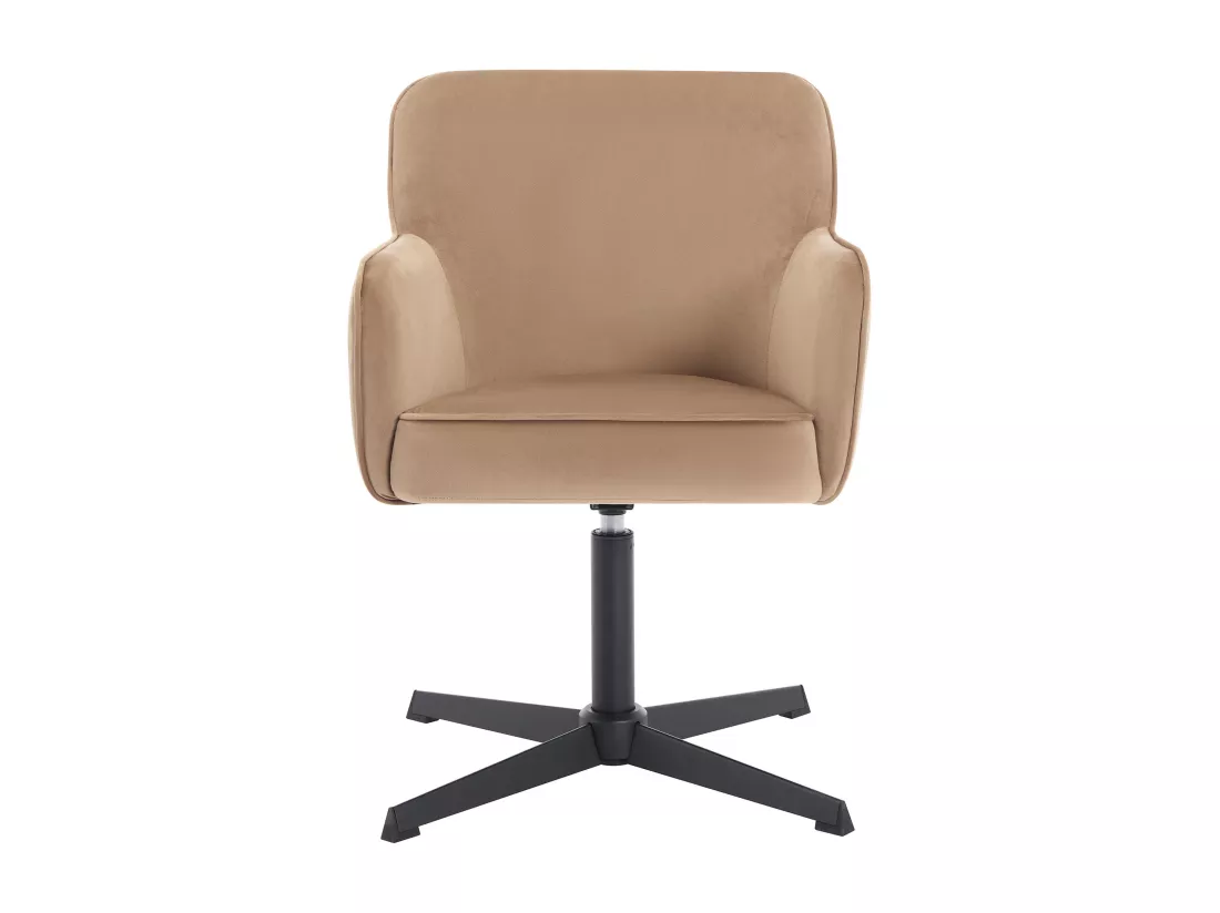 Chaise de bureau - Velours - Beige et noir - CAPULI de Pascal Morabito