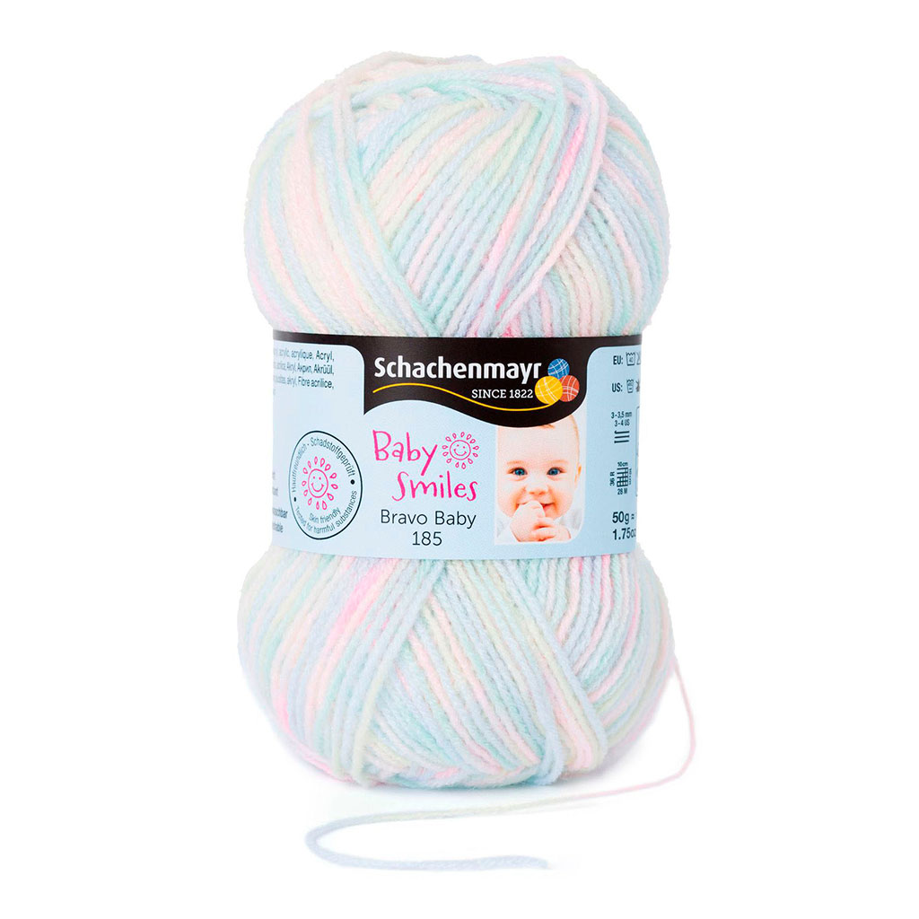 Fil à tricoter BABY SMILE 3 couleurs 50g