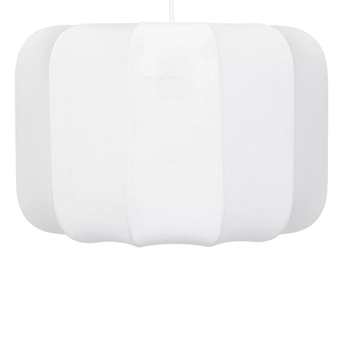 Suspension luminaire coton (37 x 24 cm) Toby Blanc