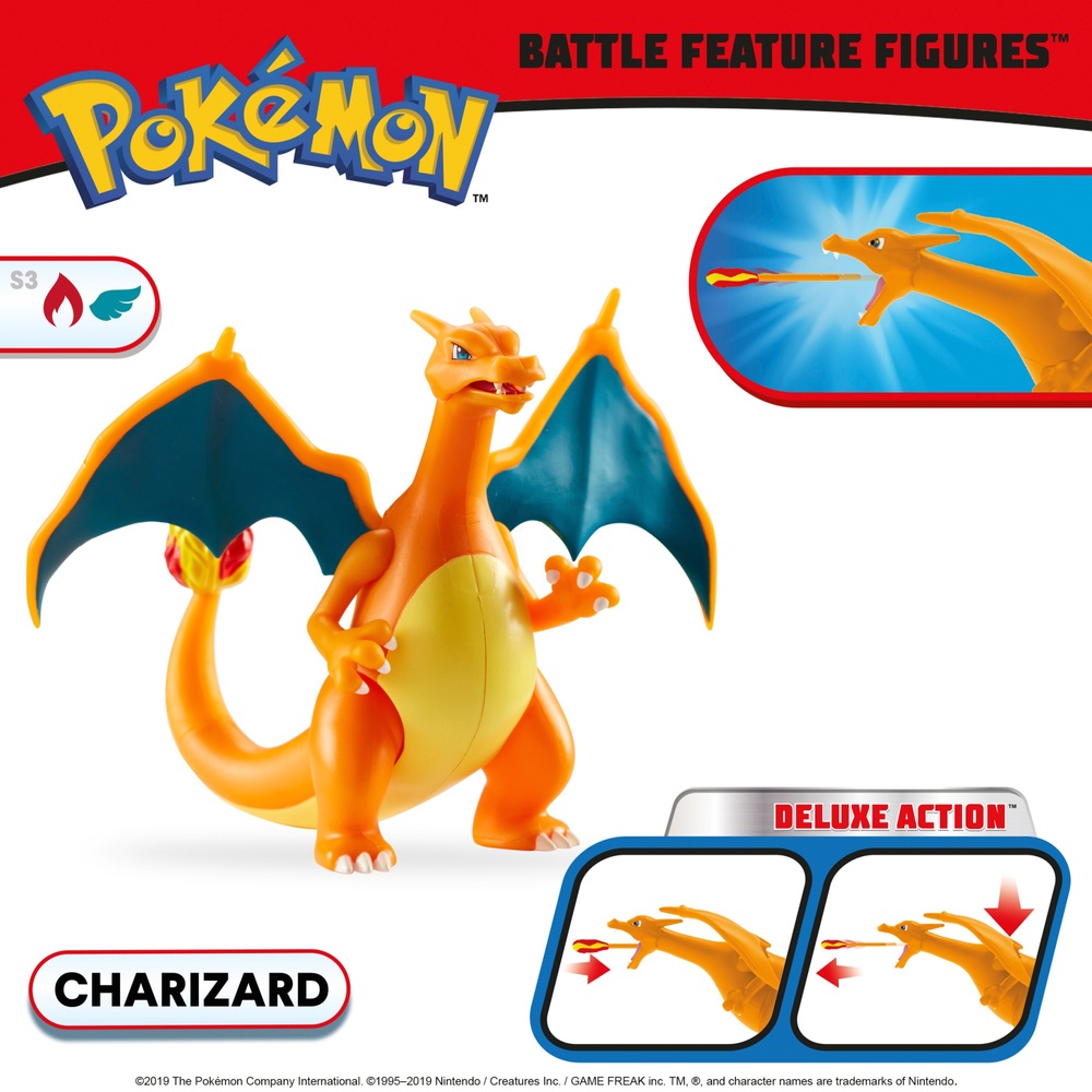 Pokémon Glurak 11cm Kampf-Feature-Figur
