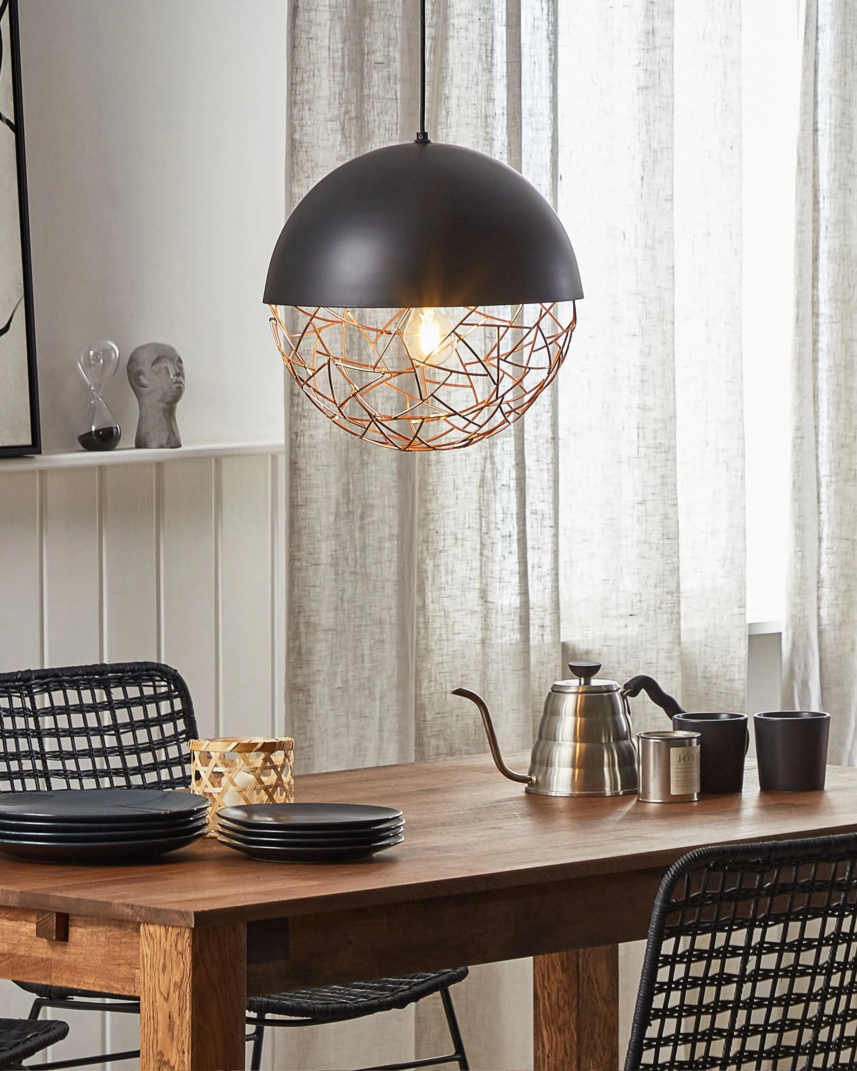 Hanglamp PADMA Metaal Zwart