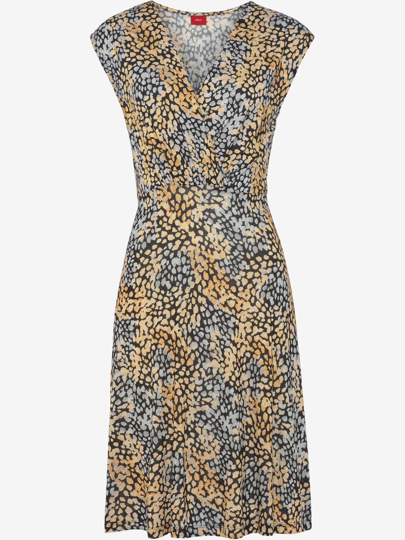 Robe en jersey encolure en v dégagée