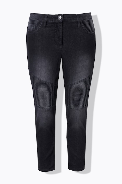Jeans, Slim Fit, Patch-Look, 5-Pocket
