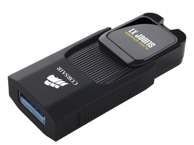 Corsair USB-Stick Flash Voyager Slider X1 USB 3.0 128 GB USB-Stick mit 128 GB Speicherkapazität und 130 MB/s Lesegeschwindigkeit