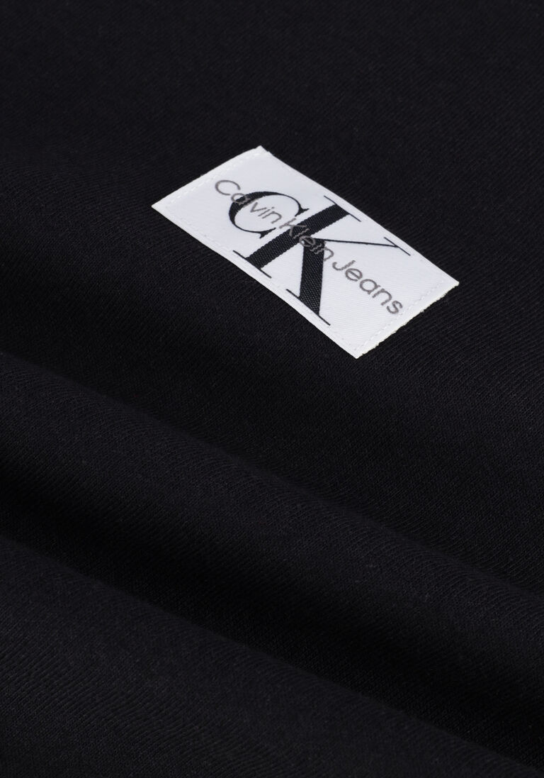 CALVIN KLEIN zwarte calvin klein t-shirt badge seaming tee