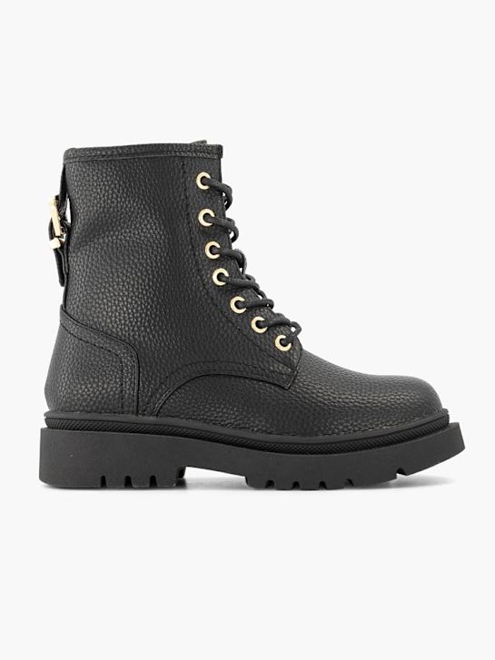 Graceland Schnür-Stiefelette Schwarz