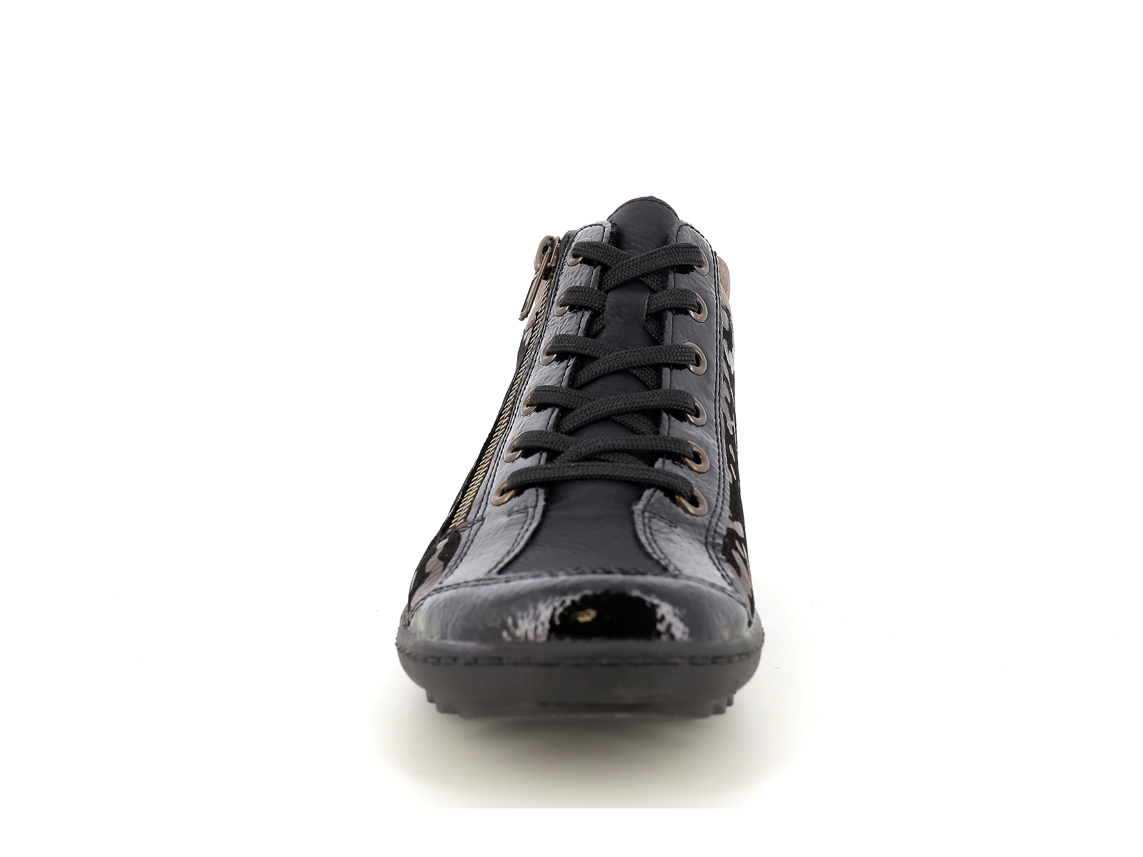 Remonte-R1462 Matières combinées Noir Bronze
