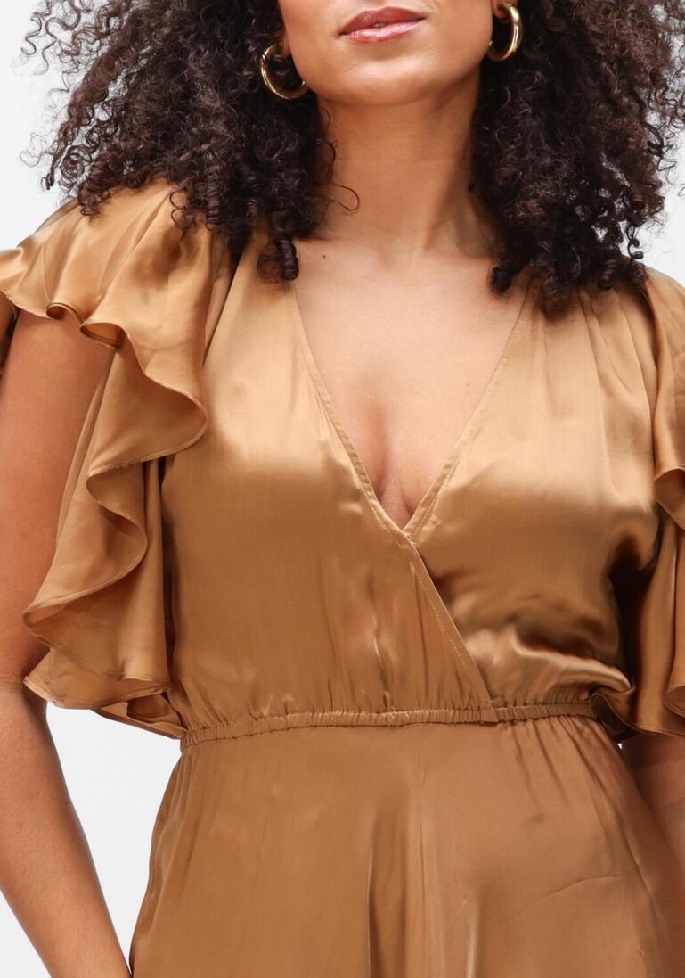 bronzen mes demoiselles maxi jurk cascais