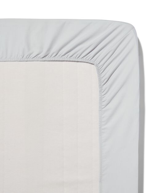 drap-housse percale 90x200 gris clair