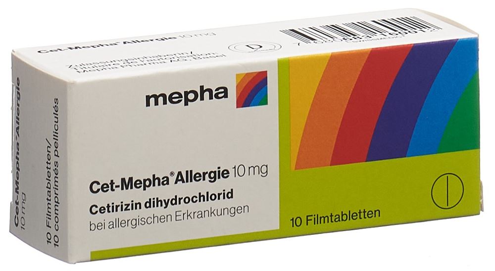 CETIRIZINE Allergie 10 mg<br>10 Stück, Blister, Filmtablette