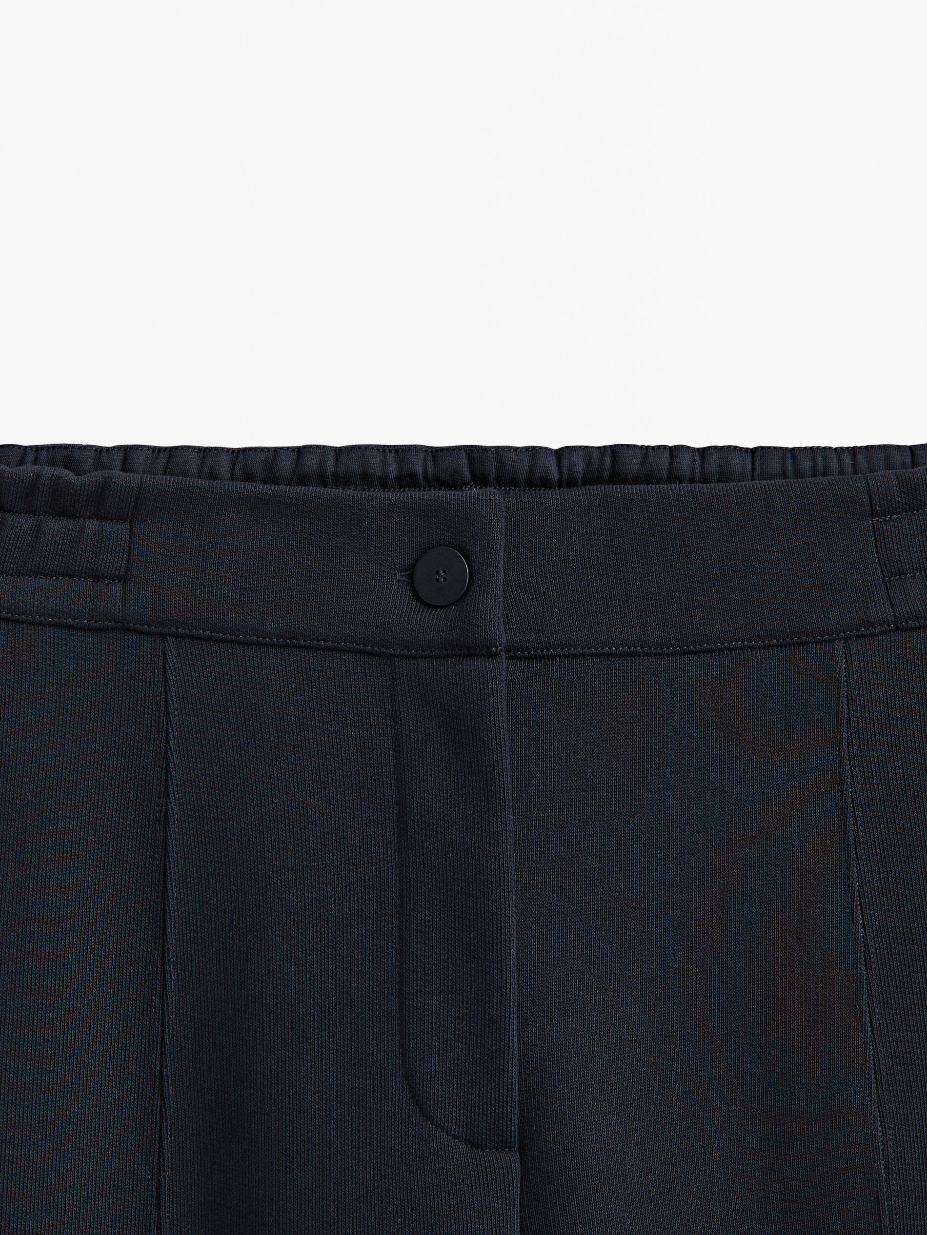 Calça de moletom de algodão - AZUL MARINHO