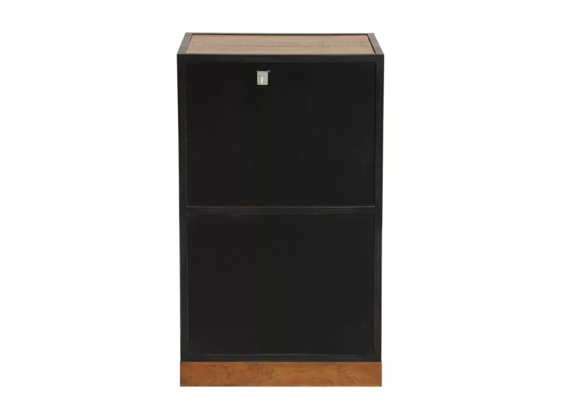 Meuble de rangement 2 portes MDF Marron - Manufacture Interior's