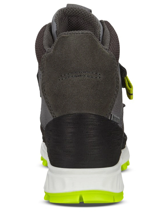 Leder-Klettstiefel EXOSTRKids MID-CUT gefüttert in black/dark shadow