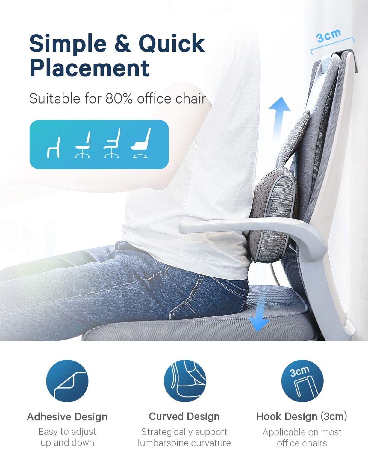 Naipo-Shiatsu-Massagegerät Schnurloses Rücken-Nacken-Massagekissen mit Wärmefunktion, Tiefengewebsknetmassage für unteren und oberen Rücken, Schultern, Wade, tragbares, wiederaufladbares Massagegerät für den Heim- und Bürogebrauch