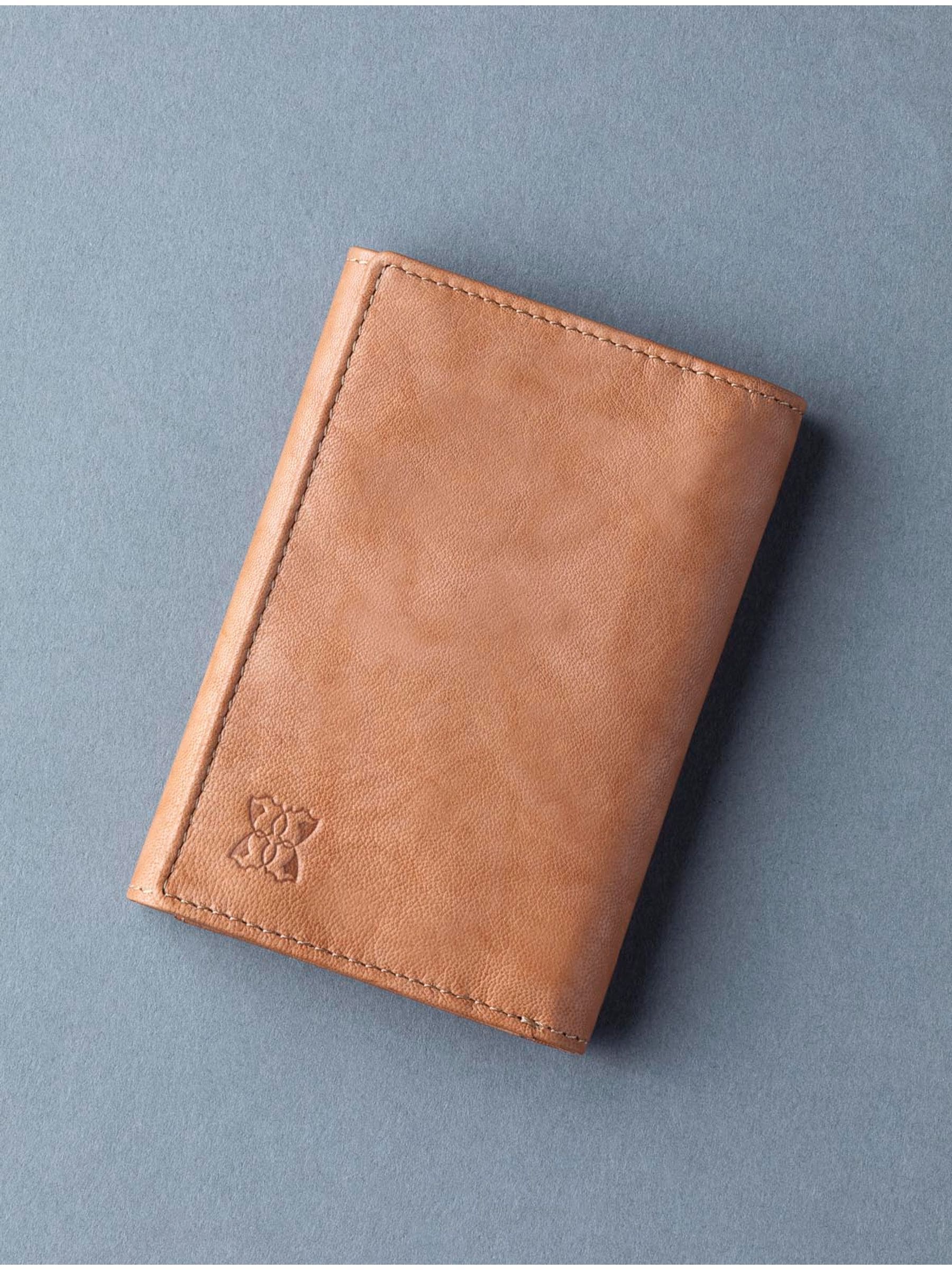 Lichtbruin - Lakeland Leather Bowston portemonnee met opvouwbaar ontwerp