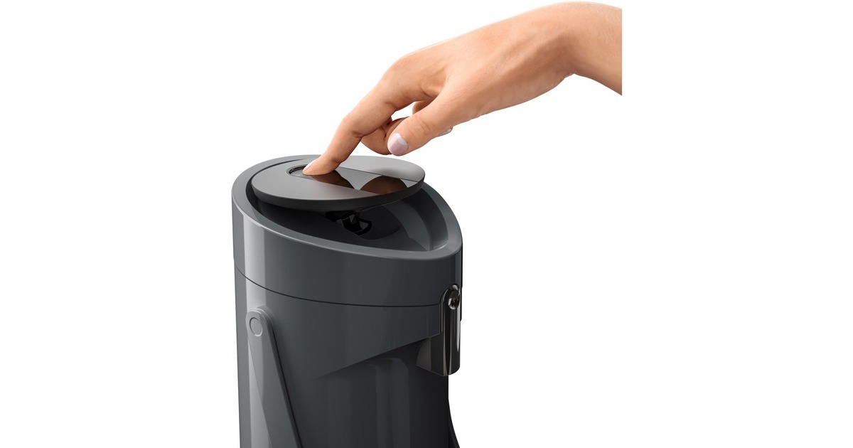 EmsaPONZA Pompthermoskan 1,9 Liter isoleerkan  (Antraciet, Comfort Press)