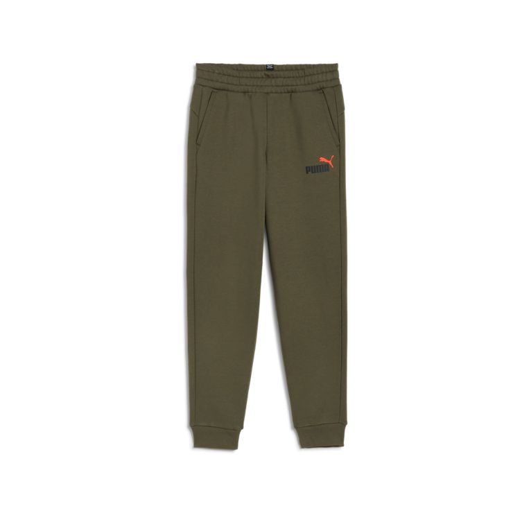PumaEssentials+ Two-Tone Logo Pants - oliv