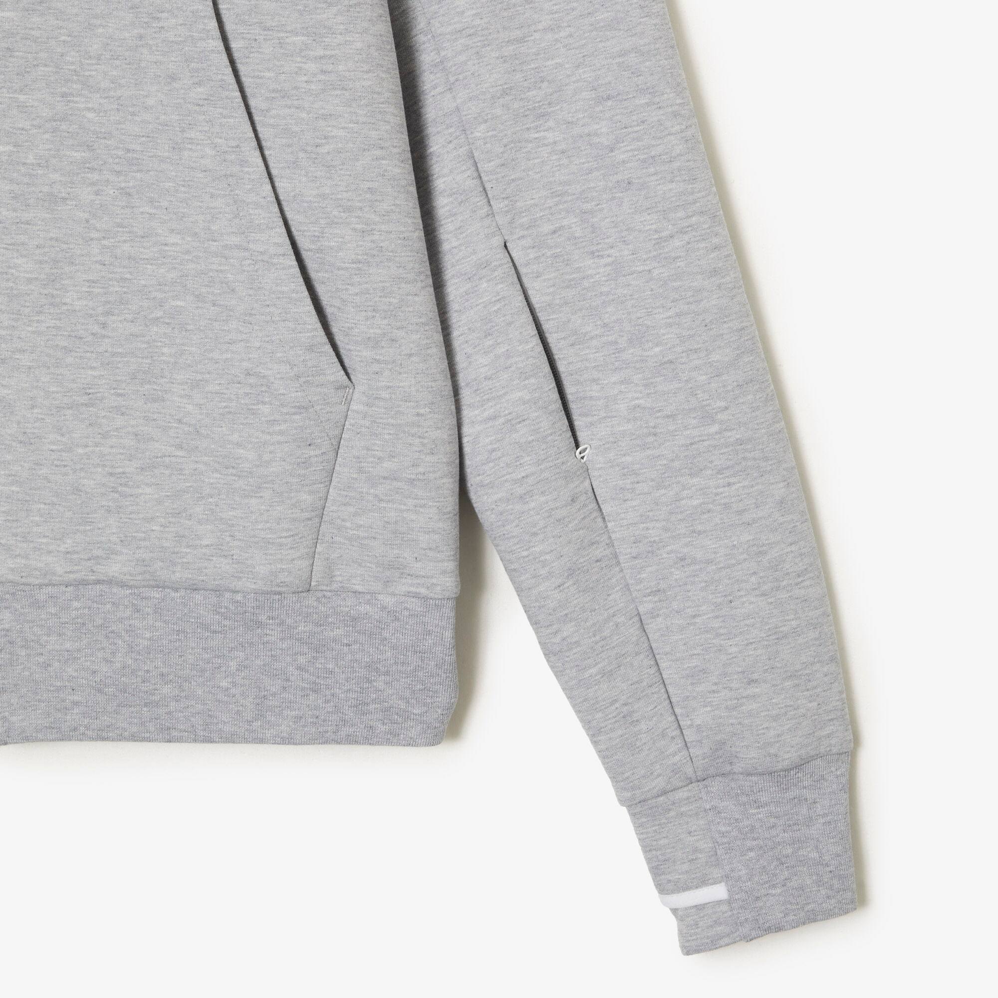 Herren Jogger-Sweatshirt aus Baumwollmischung mit hohem Kragen Sweatshirts - Grau - Lacoste - Herren