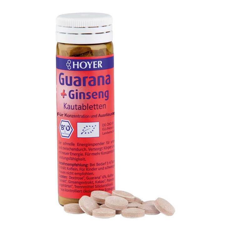 Hoyer Guarana & Ginseng Kautabletten, 60 St