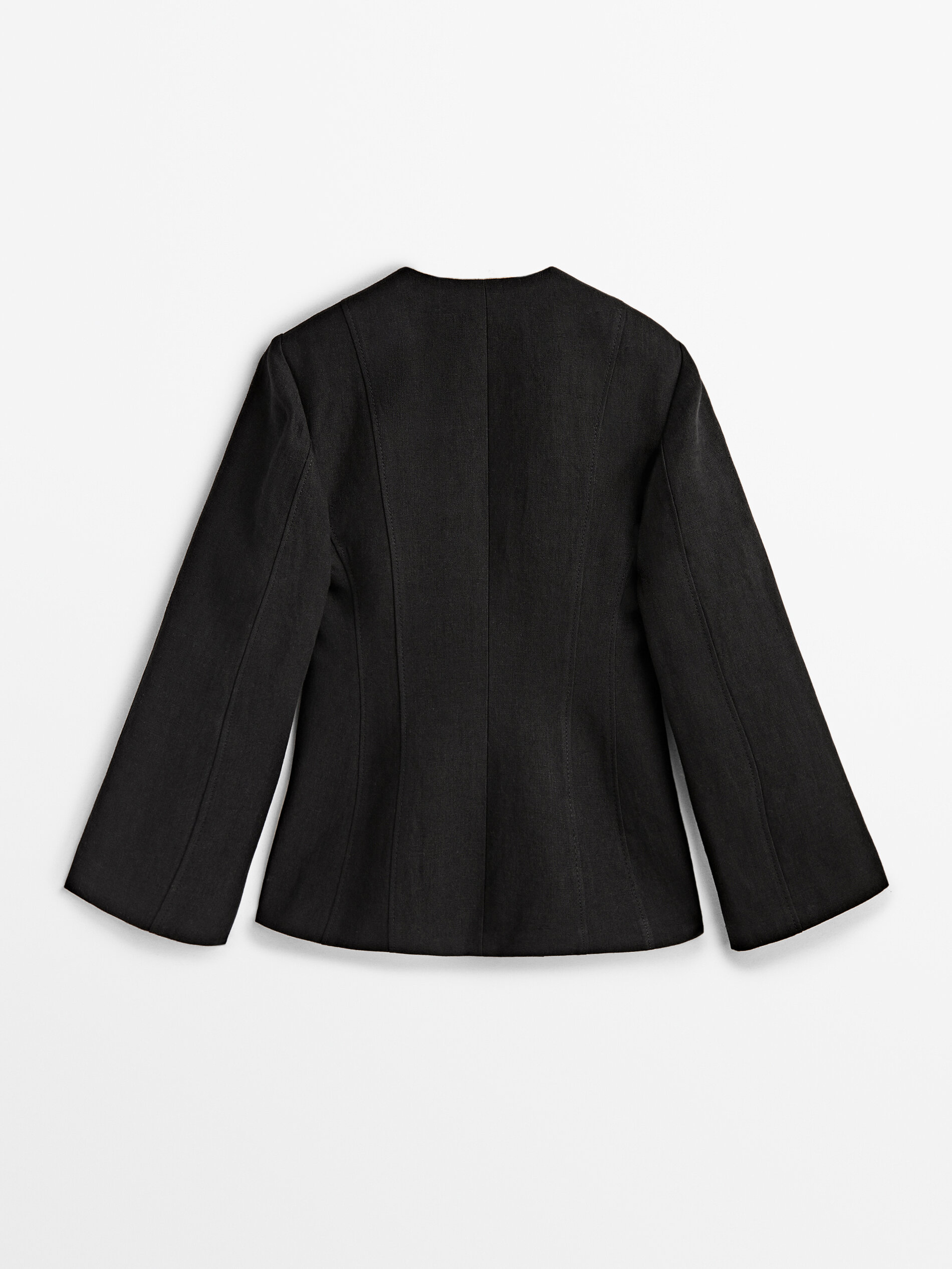Quimono de linho Americana traje Edição limitada - PRETO