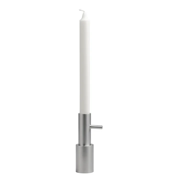 Fritz Hansen - Kerzenständer, H 13 cm / Ø 4 cm, Edelstahl
