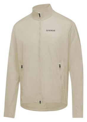 Veste coupe-vent Running Homme Gore Wear Concurve Beige