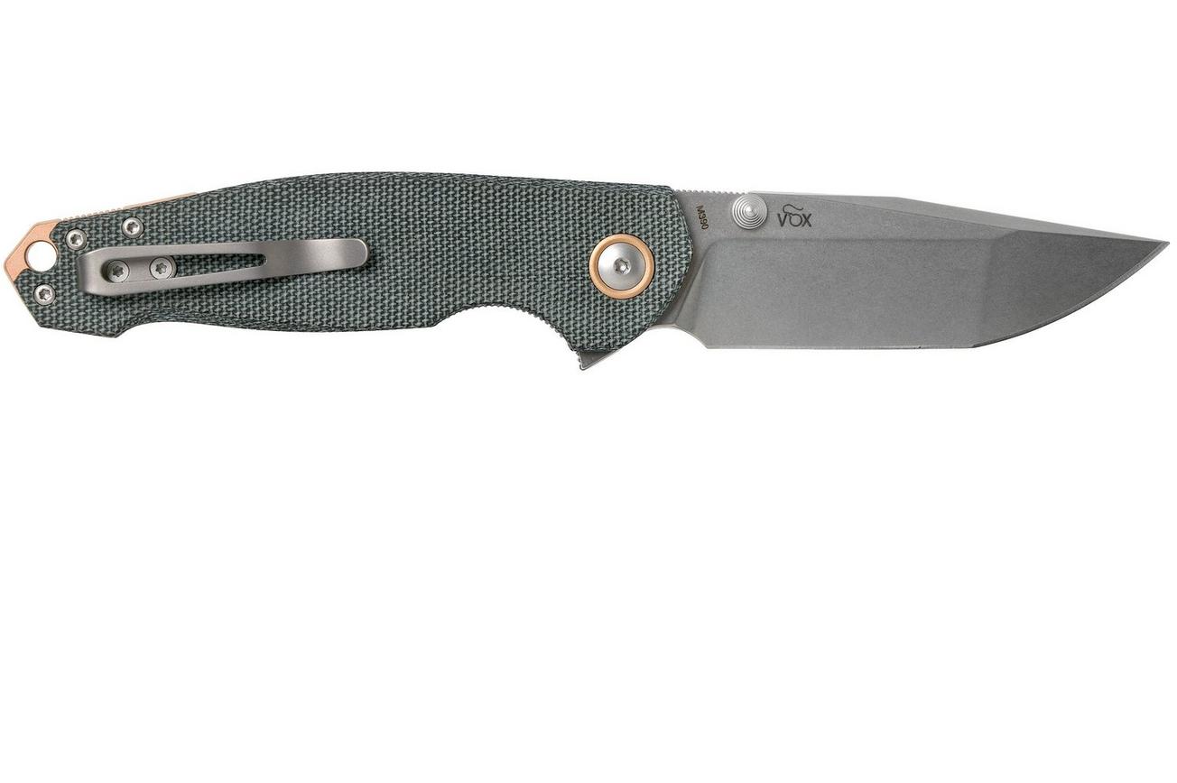 Viper Katla V5982CB Stonewashed, Black Micarta zakmes, Jesper Voxnaes design