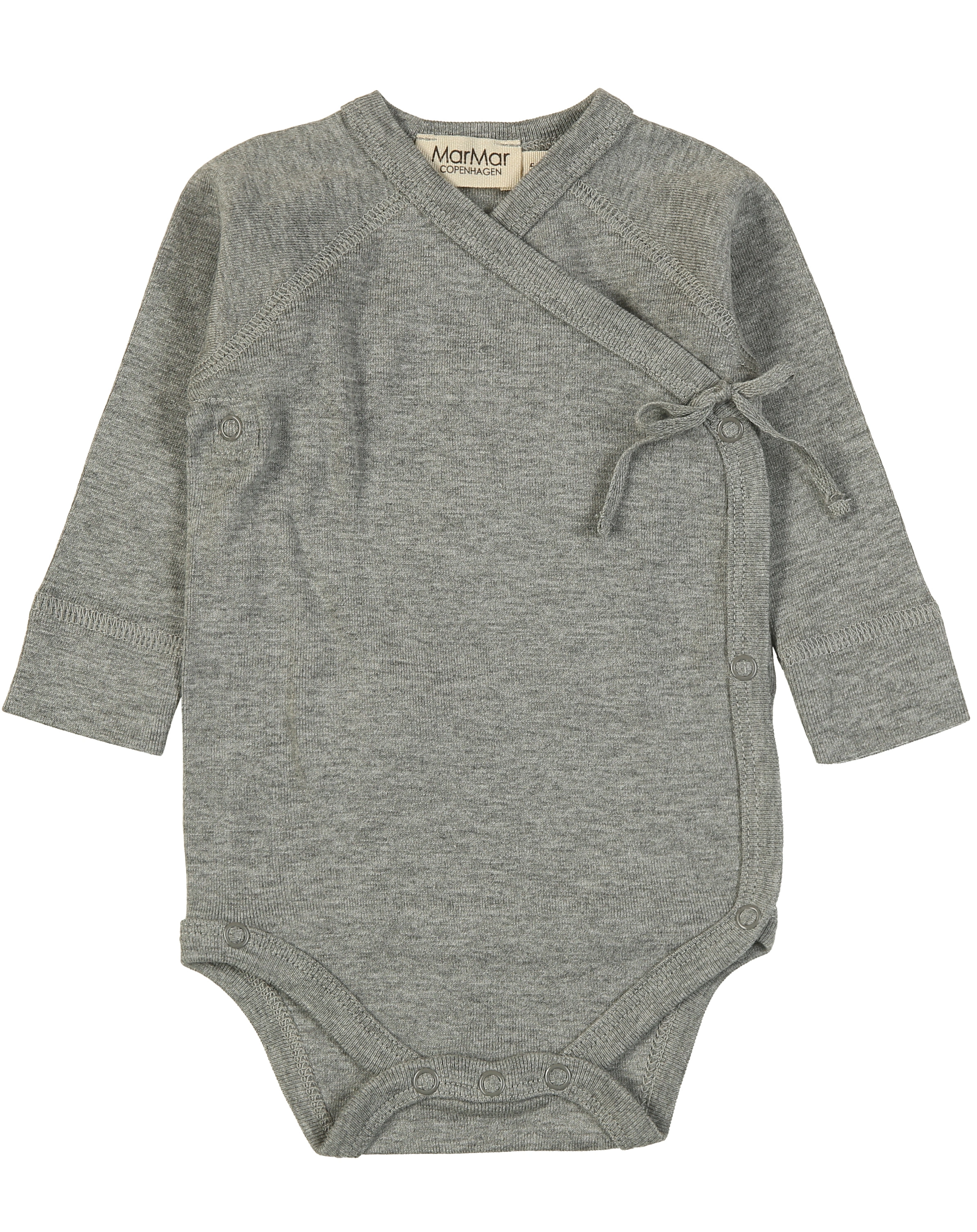 Wickelbody BELITA langarm in grey melange