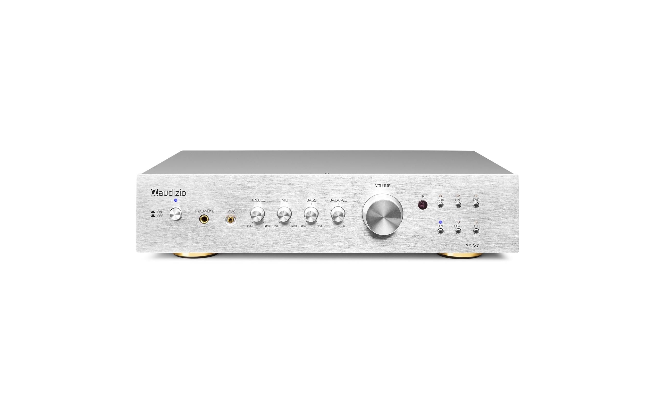 Stereo-Verstärker AD220A Silber<br>Vielseitiger 2-Kanal-Verstärker mit grosser Funktionalität