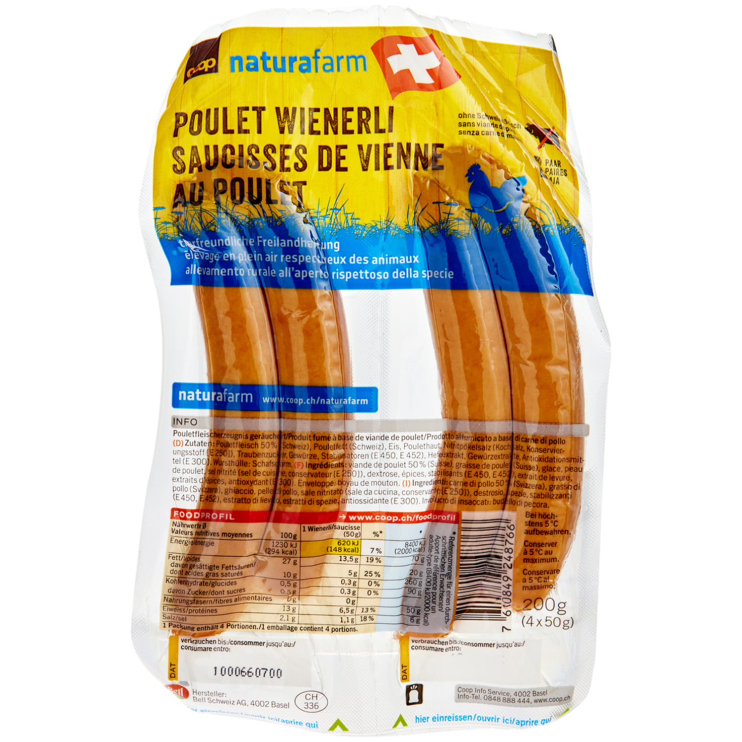 Naturafarm Poulet-Wienerli 2 Paar