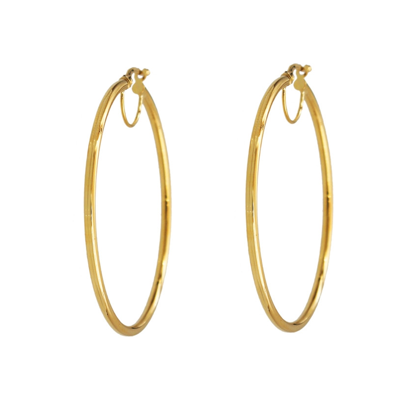 Boucles d'Oreilles Créoles Or Jaune