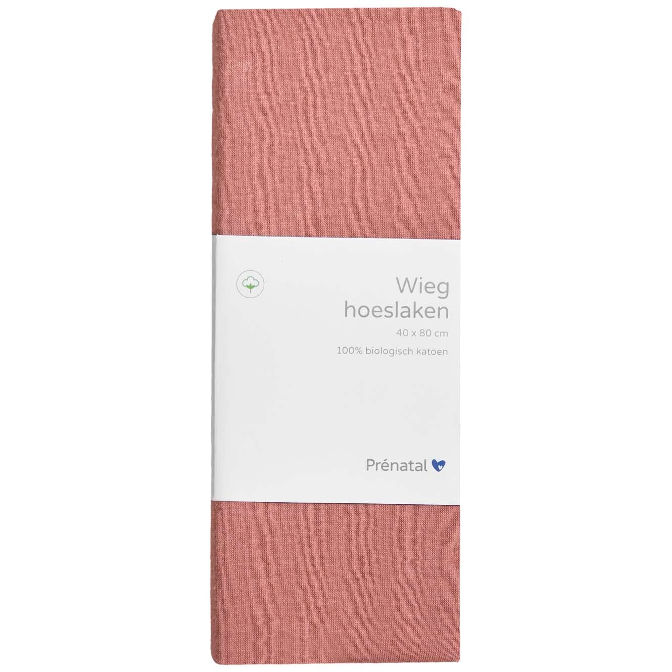 Prénatal wieg hoeslaken roze